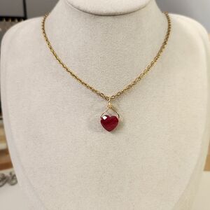 Handmade Ruby Pendant Necklace